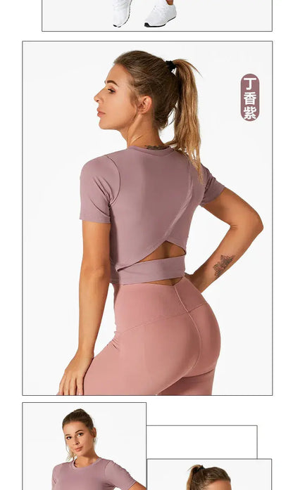 LEOSOXS Women’s Quick-Dry Sports T-Shirt – Breathable Gym & Yoga Top