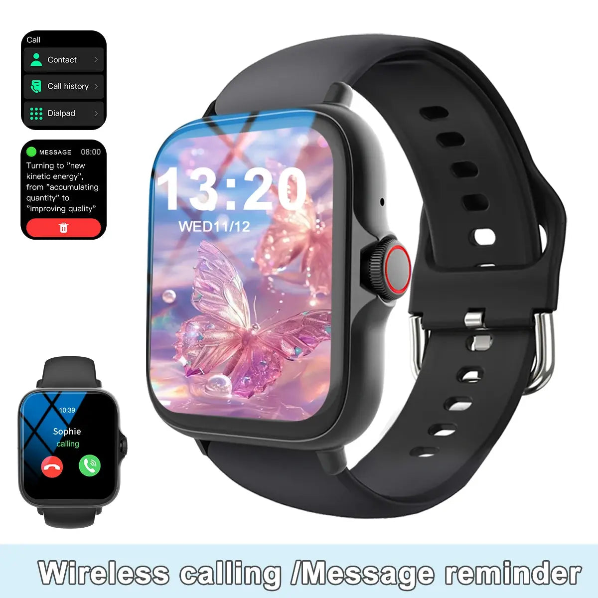 Smart Watch with Multi-Sport Modes & Message Reminders