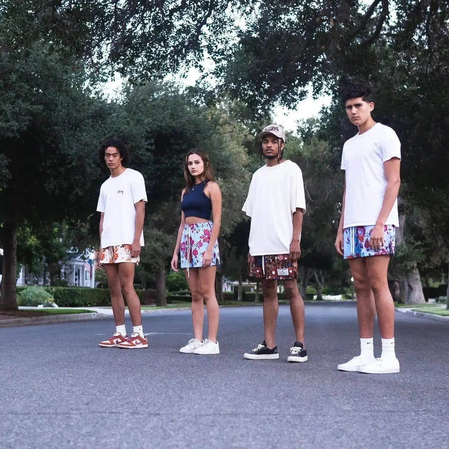 Oil Painting Style Mesh Shorts – Unisex Summer Sports & Training Wear