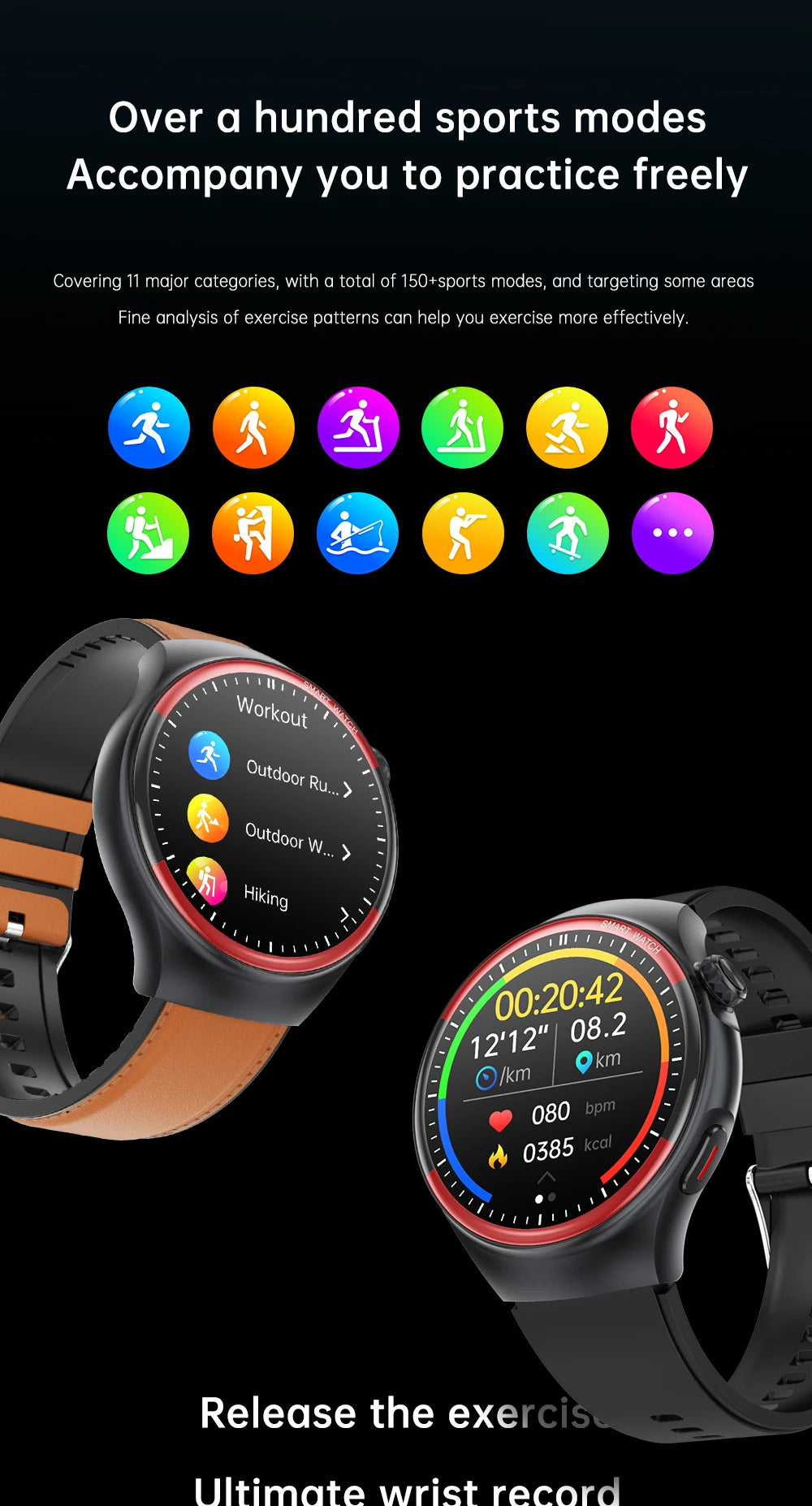 2025 High-End Smart Watch – ECG/PPG, Laser Detection, BT Call, NFC