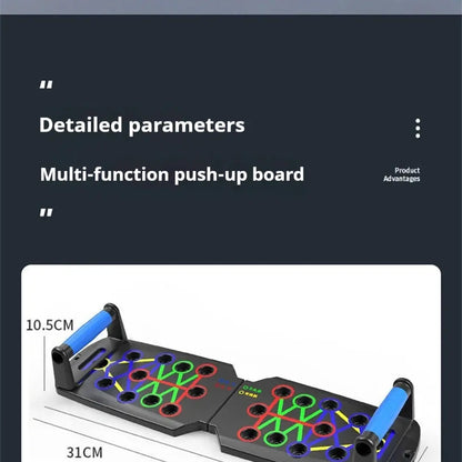 Foldable Push-Up Board – Portable Home Gym Chest & Core Trainer