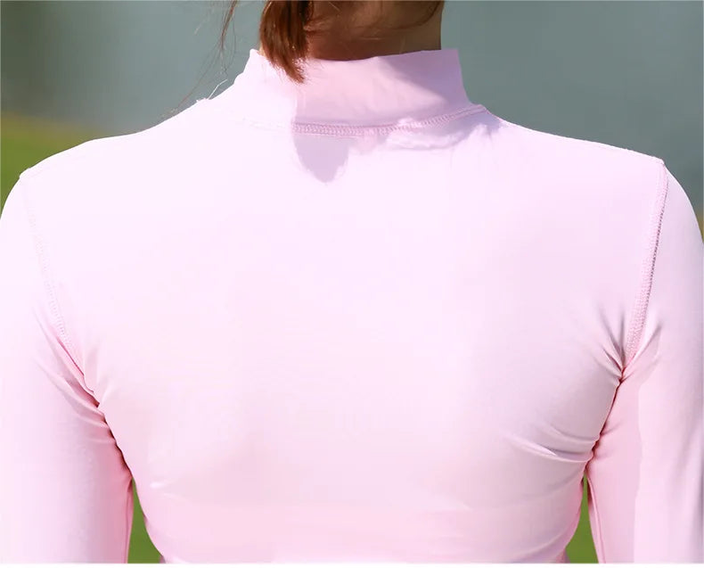 PGM Ice Silk Golf Shirt – UV Protection, Long Sleeve Summer Tee