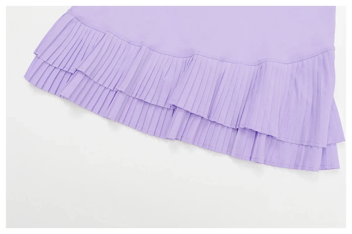 Women’s High Waist Pleated Tennis Skirt – Sports & Workout Skort with Shorts