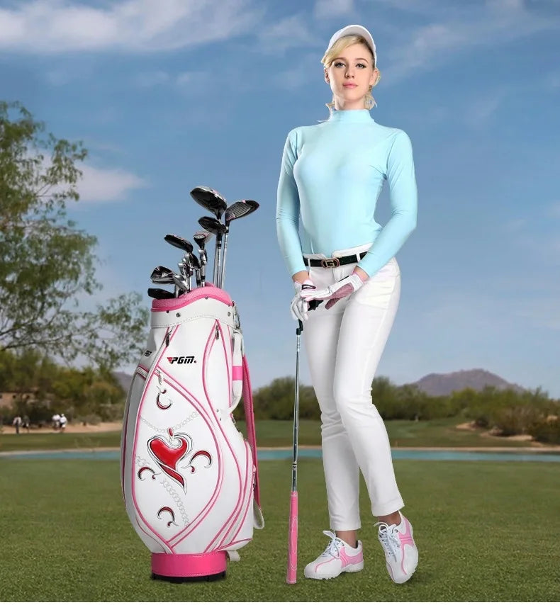 PGM Ice Silk Golf Shirt – UV Protection, Long Sleeve Summer Tee
