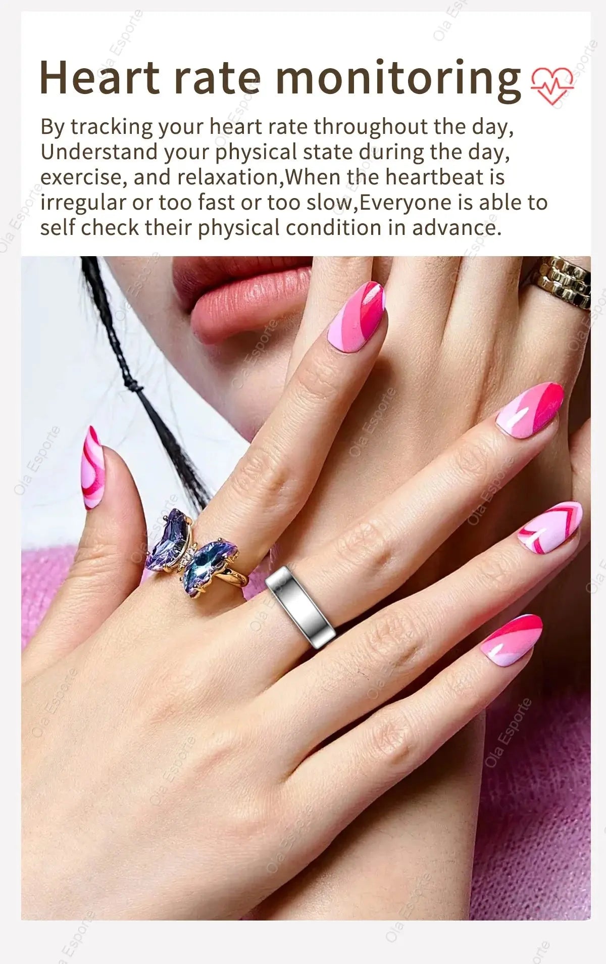 Xiaomi Smart Ring Heart Rate & SpO₂ Monitor Waterproof Fitness Tracker