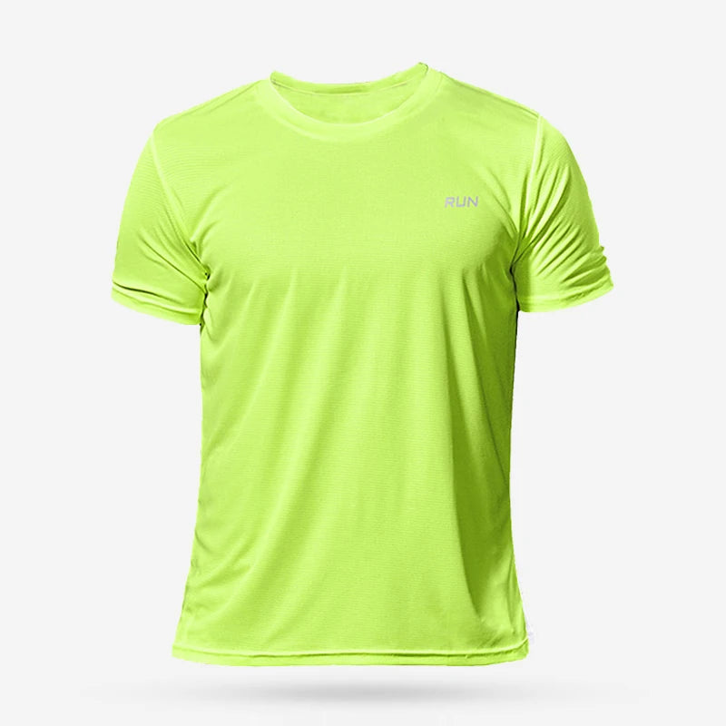 Men’s Quick-Dry Sports T-Shirt – Running, Soccer & Gym Compression Shirt