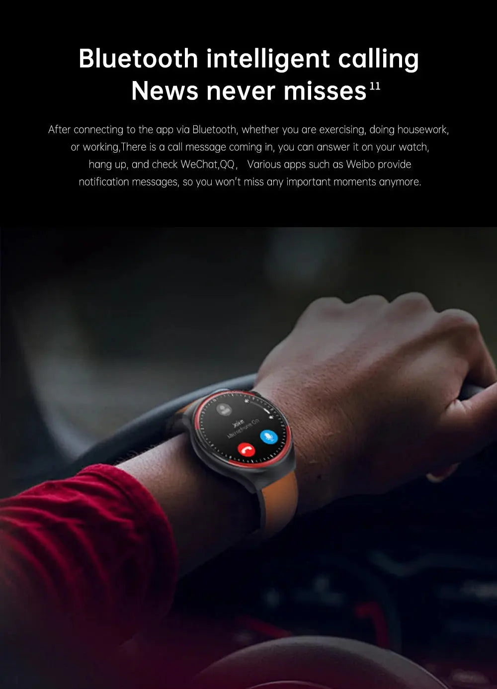 High-End Smart Watch – ECG/PPG, Laser Detection, BT Call, NFC