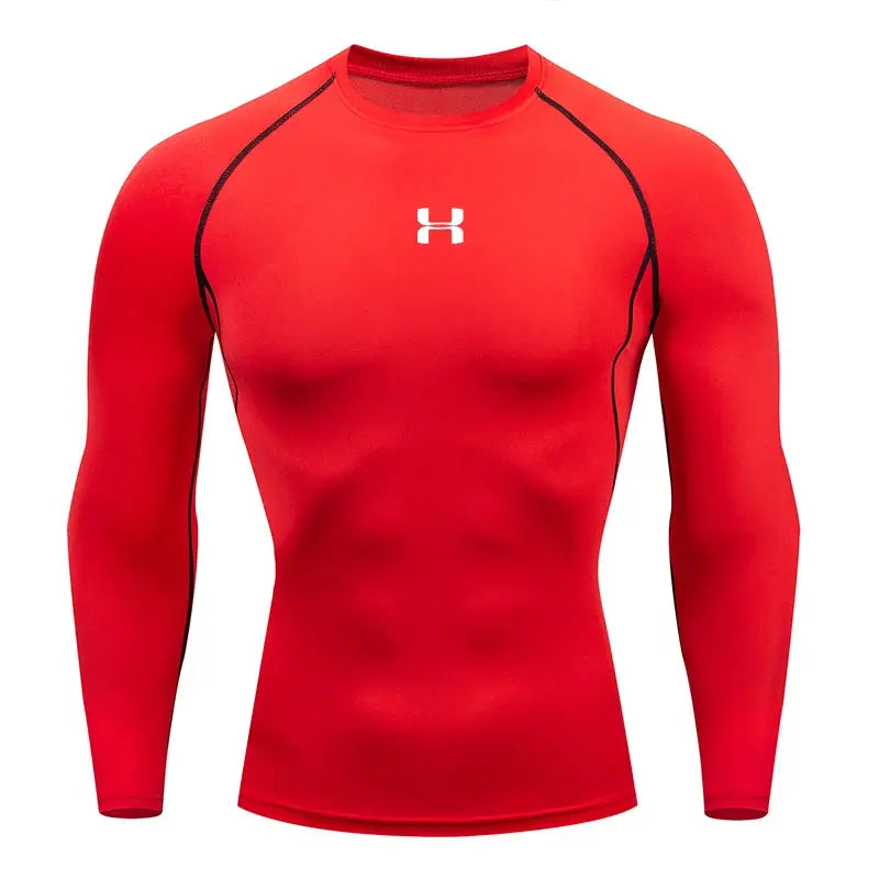 Men's Compression Shirt – Athletic Gym & Running Top