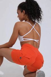 women's yoga shorts– High Waist Pocket Fitness Tights
