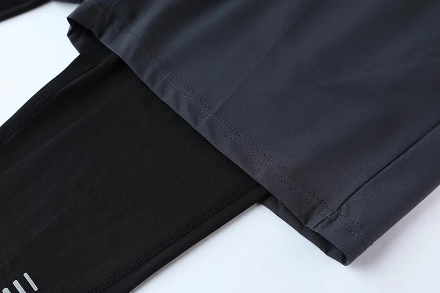 Men’s 2-in-1 Compression Workout Shorts – Quick-Dry Cropped Training Pants