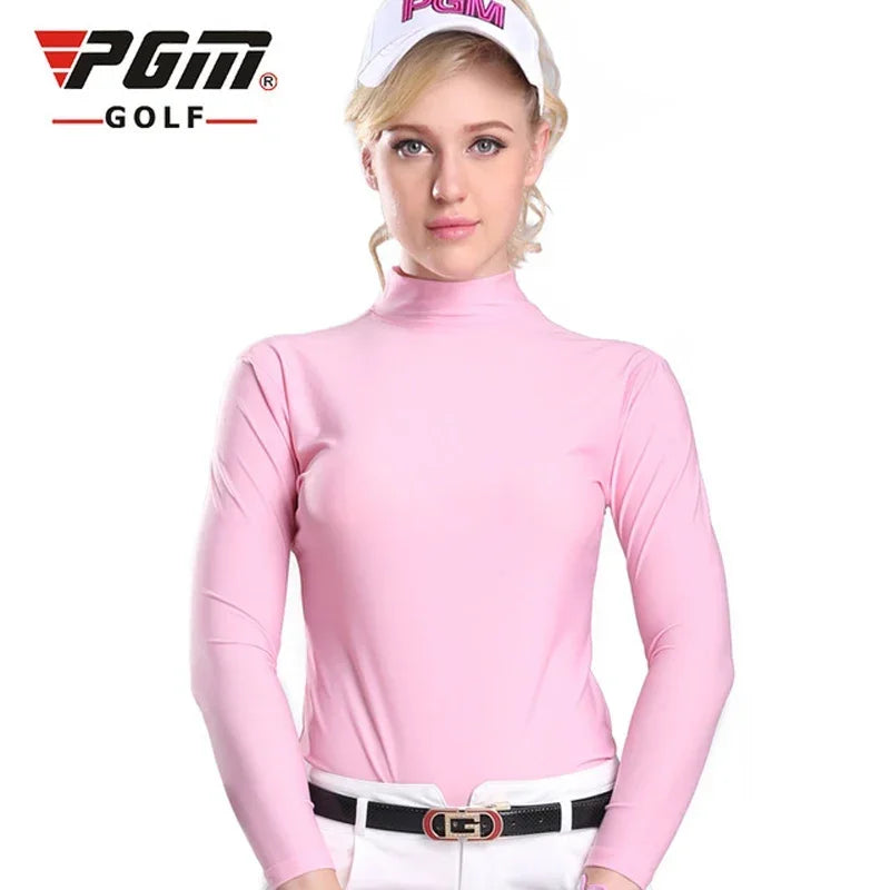 PGM Ice Silk Golf Shirt – UV Protection, Long Sleeve Summer Tee