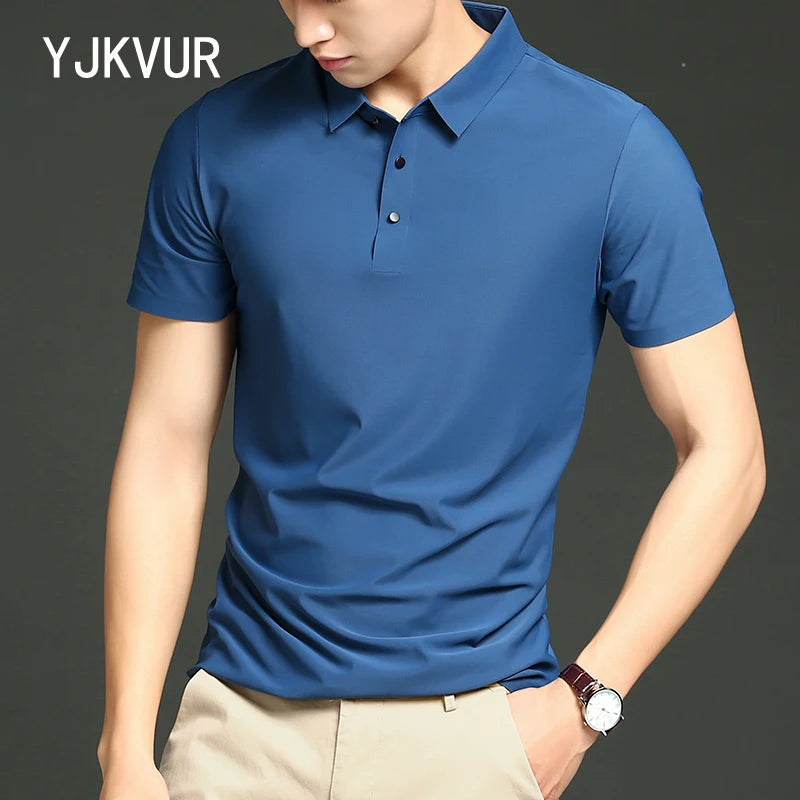 YJKVUR Men’s Quick-Dry Polo Shirt – Casual Golf & Workwear (2024)