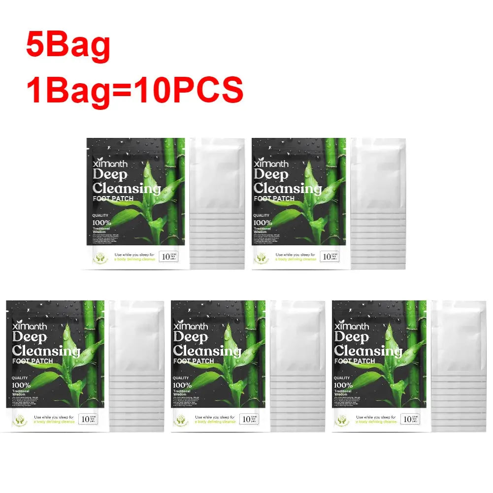 Natural Detox Foot Patches – Herbal Stress Relief & Sleep Aid (10–50PCS)