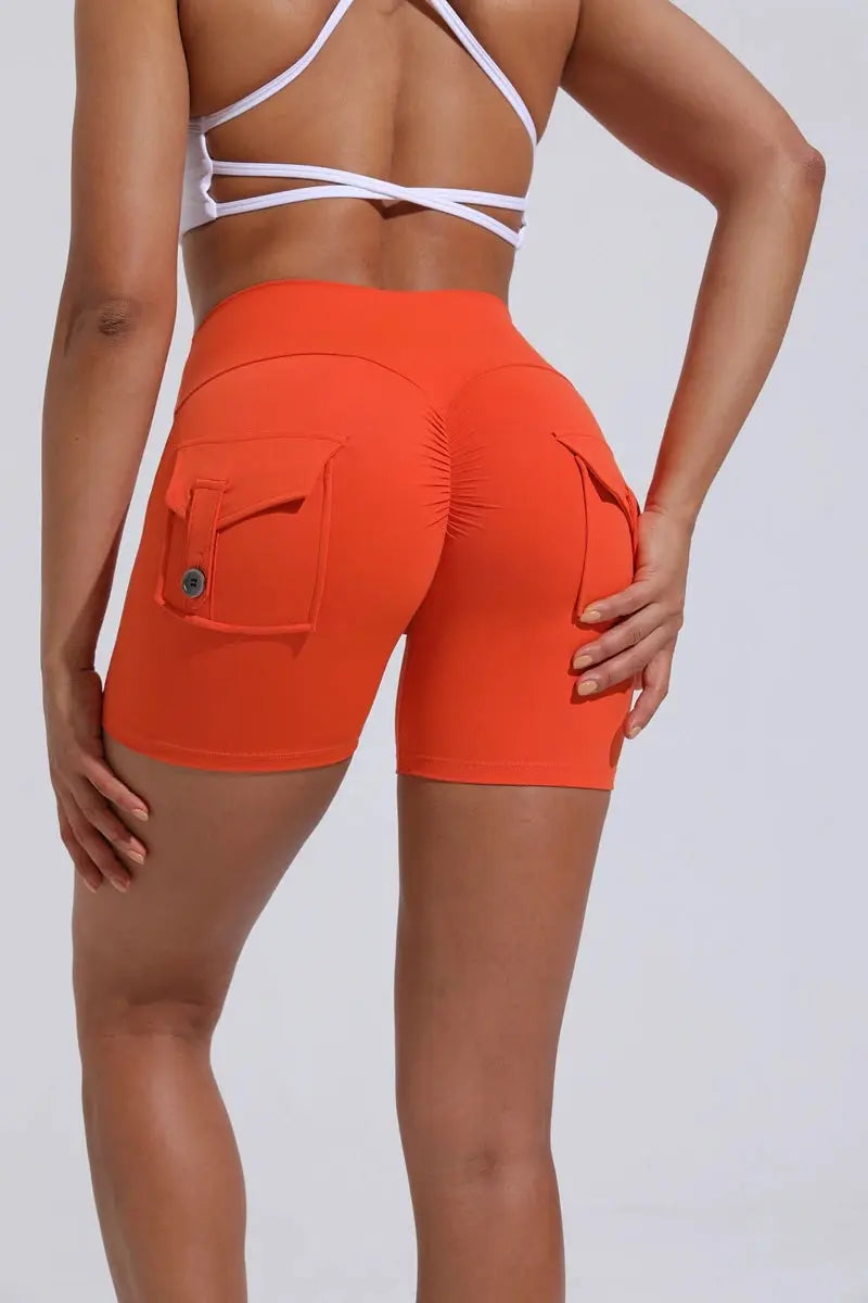 women's yoga shorts– High Waist Pocket Fitness Tights