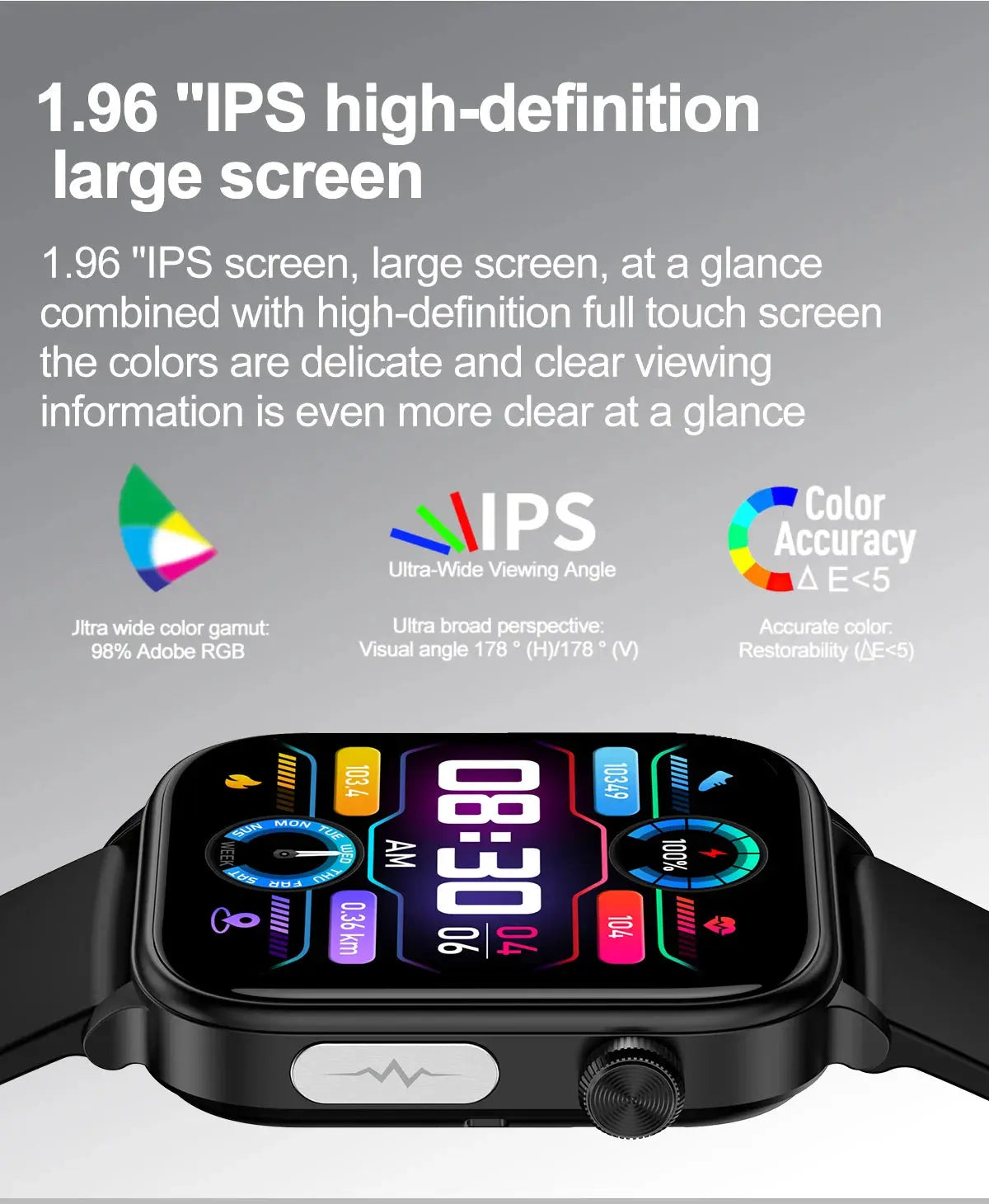 LIGE Smart Watch – ECG+PPG, Blood Lipid & Uric Acid Monitor, BT Call