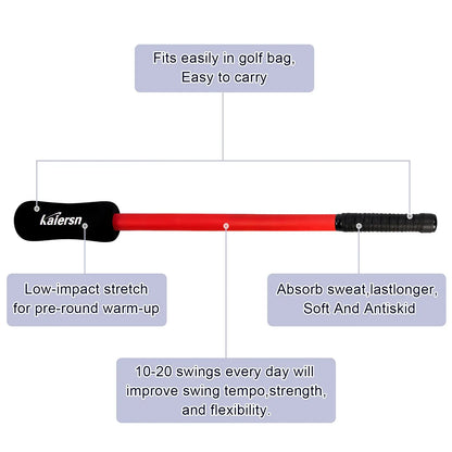 Golf Swing Trainer Aid – Flexibility, Tempo & Strength Warm-Up Stick PeakPursuitFitness