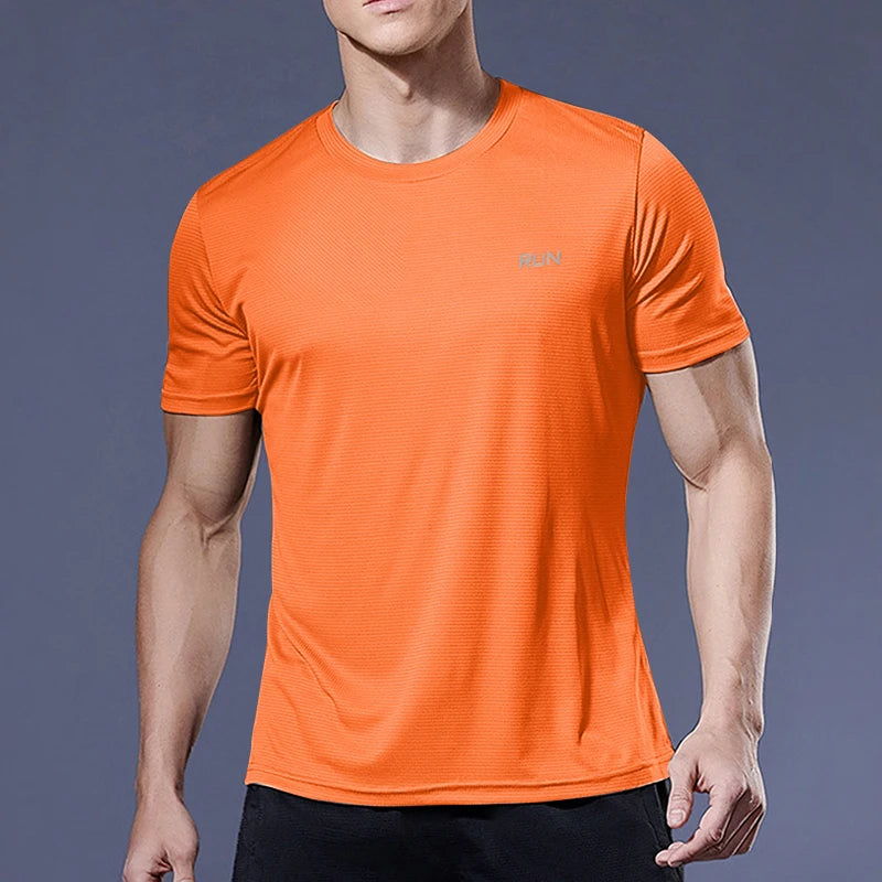 Men’s Quick-Dry Sports T-Shirt – Running, Soccer & Gym Compression Shirt