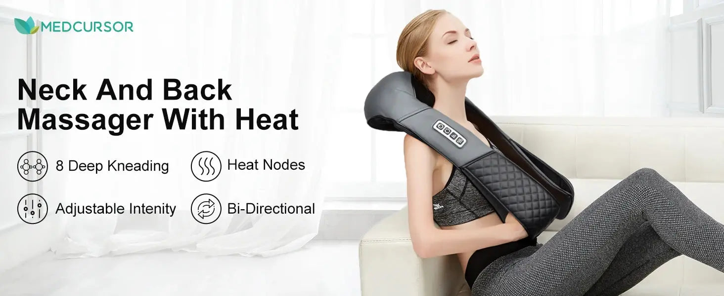electric neck massager– Kneading Massage Pillow PeakPursuitFitness