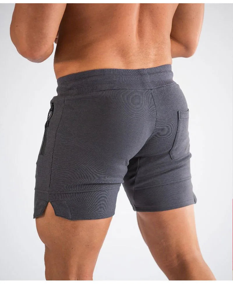 2024 Men’s Sports Shorts – Zip Pocket Fitness & Running Joggers