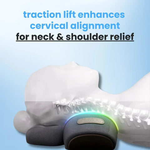 Soothe 3-in-1 Neck Massager Pillow – Heat, Vibration & Traction Support