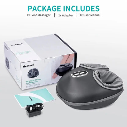 Nekteck Foot Massager – Shiatsu, Heat & Air Compression Therapy PeakPursuitFitness