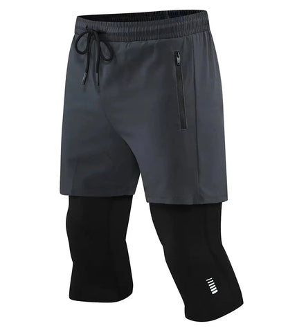 men's workout shorts – Quick-Dry Cropped Training Pants PeakPursuitFitness