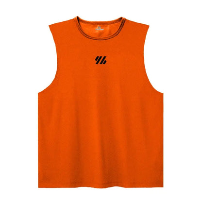 Men’s Sleeveless Gym Tank Top – Quick-Dry Mesh Muscle Workout Shirt