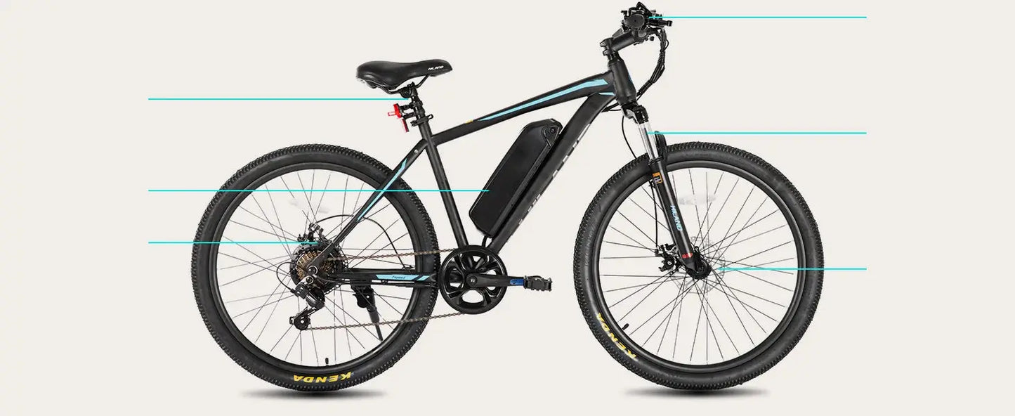 HILAND 26" Electric Mountain Bike – 500W Motor, 20MPH, Removable Battery PeakPursuitFitness