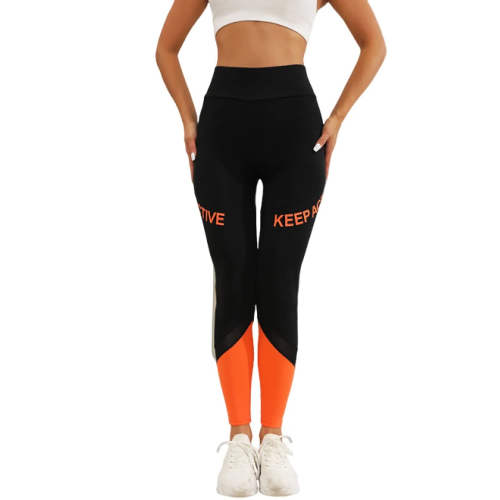 Women’s High Waist Patchwork Yoga Leggings