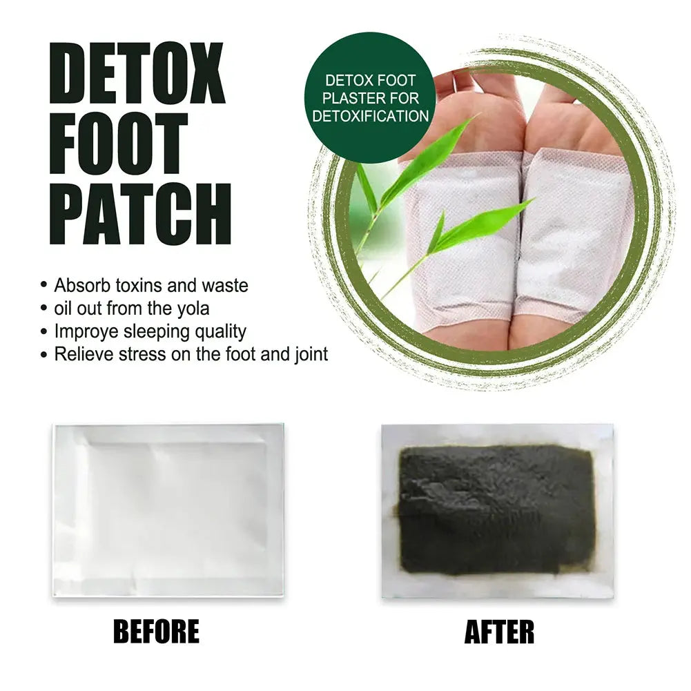 Natural Detox Foot Patches – Herbal Stress Relief & Sleep Aid (10–50PCS)