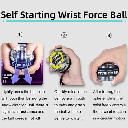 Gyroball Wrist Trainer – Powerball Forearm & Hand Exerciser