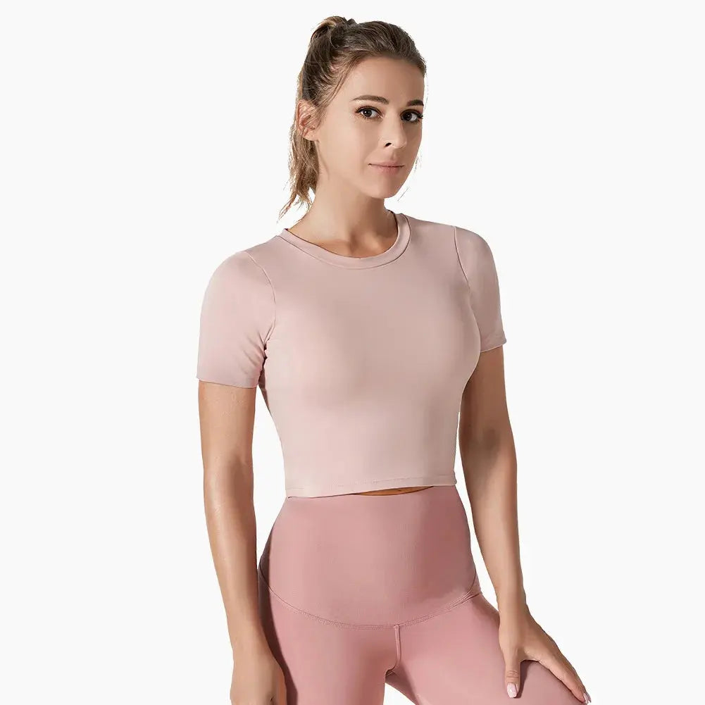 LEOSOXS Women’s Quick-Dry Sports T-Shirt – Breathable Gym & Yoga Top