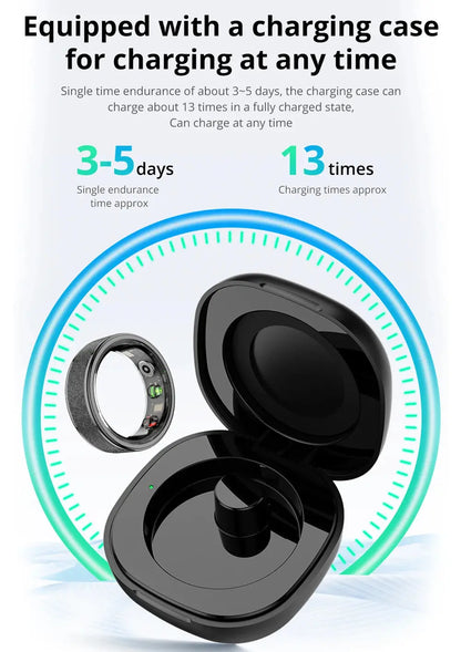 COLMI R10 Smart Ring – Health & Sleep Tracker with Charging Case
