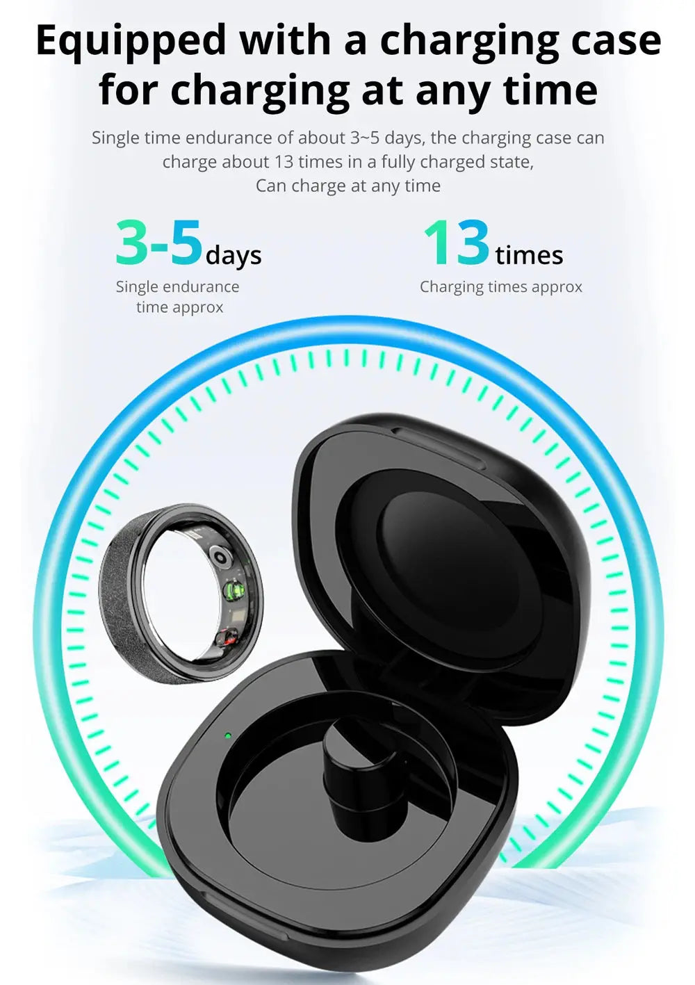 COLMI R10 Smart Ring – Health & Sleep Monitor with Charging Case PeakPursuitFitness