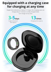 COLMI R10 Smart Ring – Health & Sleep Monitor with Charging Case