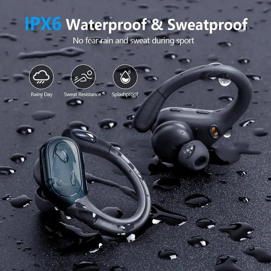 Bluetooth 5.3 Wireless Earphones – Noise-Reducing Sports Headset with Mic PeakPursuitFitness