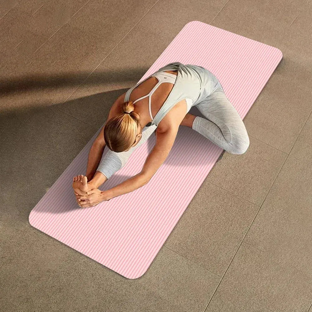 Non-Slip Yoga Mat – Thick Fitness & Exercise Mat for Home Gym