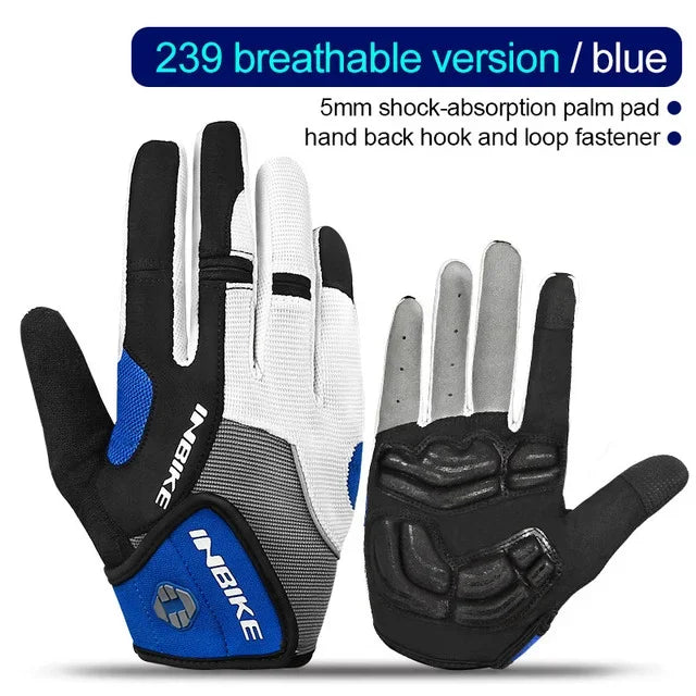 INBIKE Full Finger Cycling Gloves – MTB Touchscreen Bike & Sports Gloves