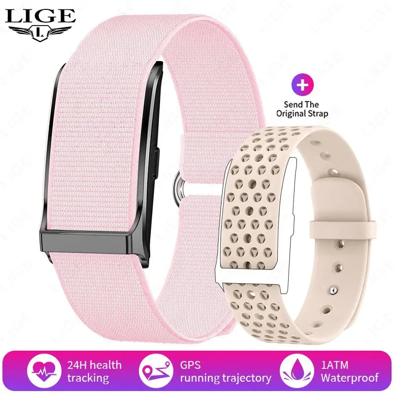 LIGE Smart Watch – Waterproof Fitness Tracker with Heart & BP Monitor