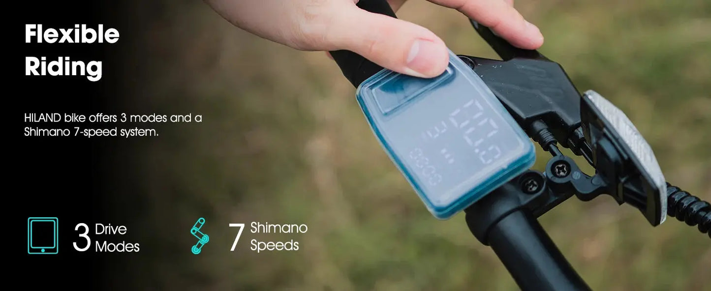 HILAND 26" Electric Mountain Bike – 500W Motor, 20MPH, Removable Battery PeakPursuitFitness