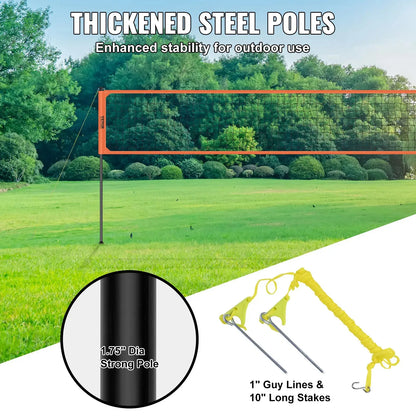 VEVOR Portable Adjustable Volleyball Net Set