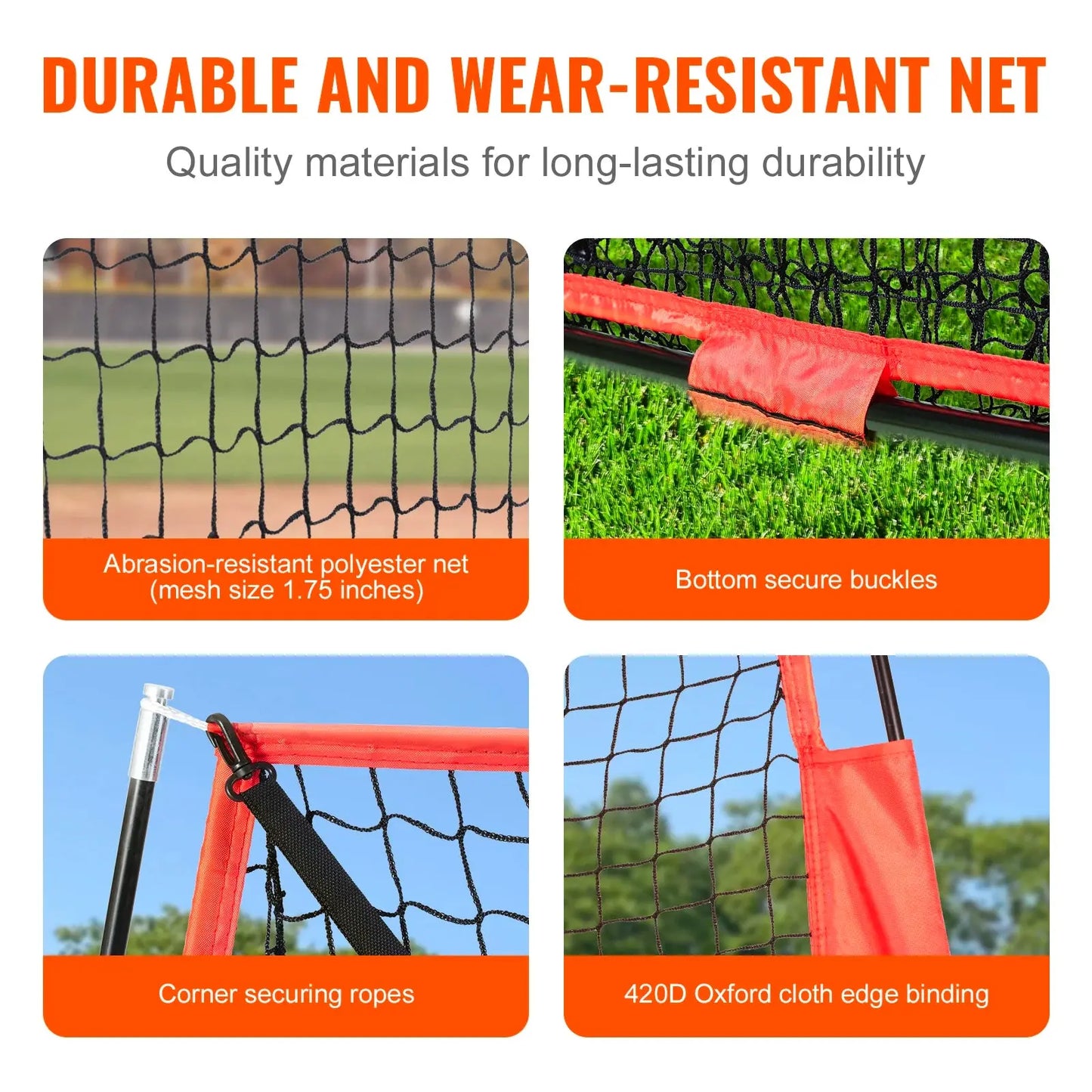 Portable Baseball Net 7x7ft Portable Baseball Practice Net