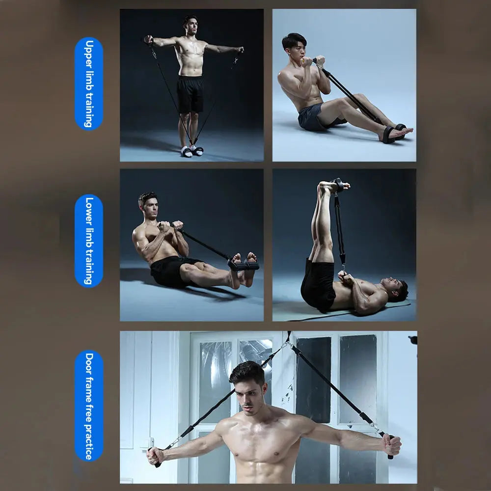 Pedal Resistance Band Puller – Home Fitness Tension Rope Trainer