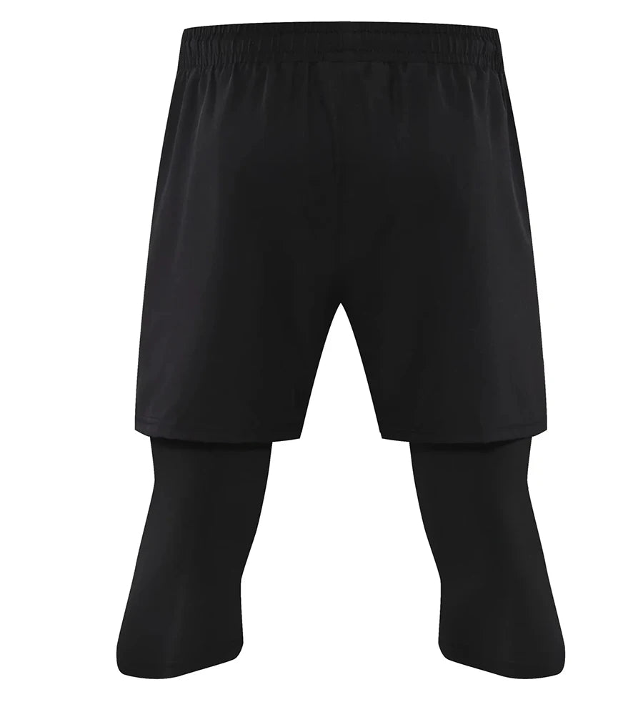 Men’s 2-in-1 Compression Workout Shorts – Quick-Dry Cropped Training Pants