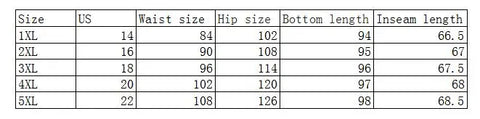 plus size leggings – Women’s Stretch Slim Fit (1XL–5XL)