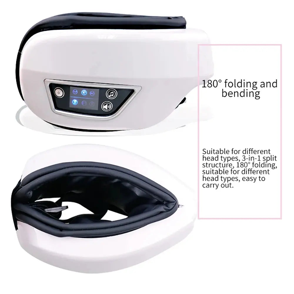 6D Smart Eye Massager – Vibration, Airbag Compress & Bluetooth Music PeakPursuitFitness