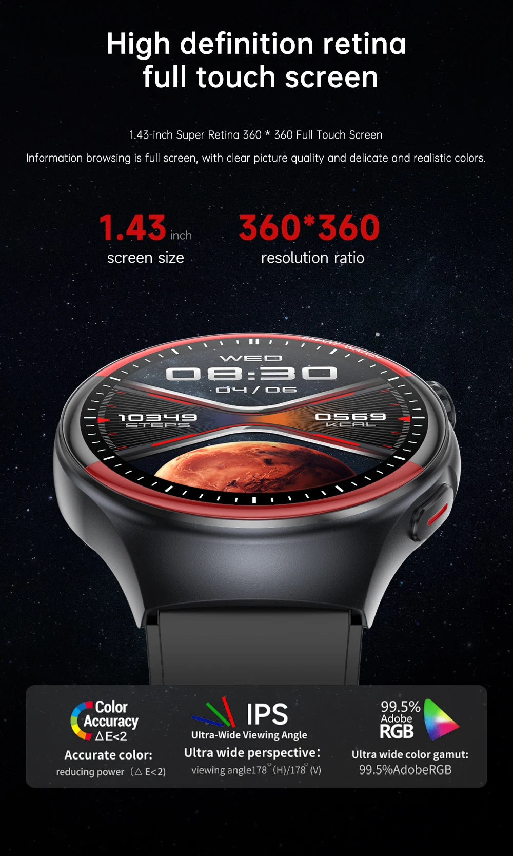 2025 High-End Smart Watch – ECG/PPG, Laser Detection, BT Call, NFC