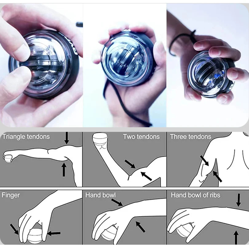 Gyroball Wrist Trainer – Powerball Forearm & Hand Exerciser