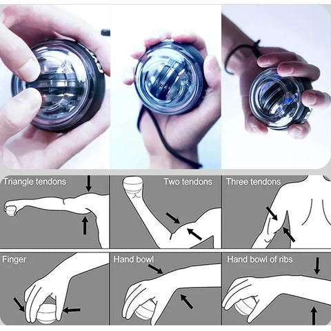 Gyroball Wrist Trainer – Powerball Forearm & Hand Exerciser