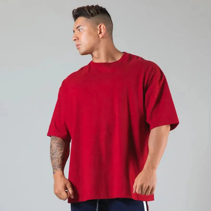 Men’s Gym T-Shirt– Loose Fit Workout Tee M–XXXL PeakPursuitFitness